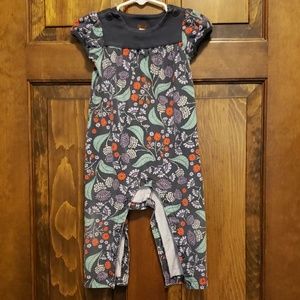 Tea Thistle Short Sleeved Romper